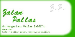 zalan pallas business card